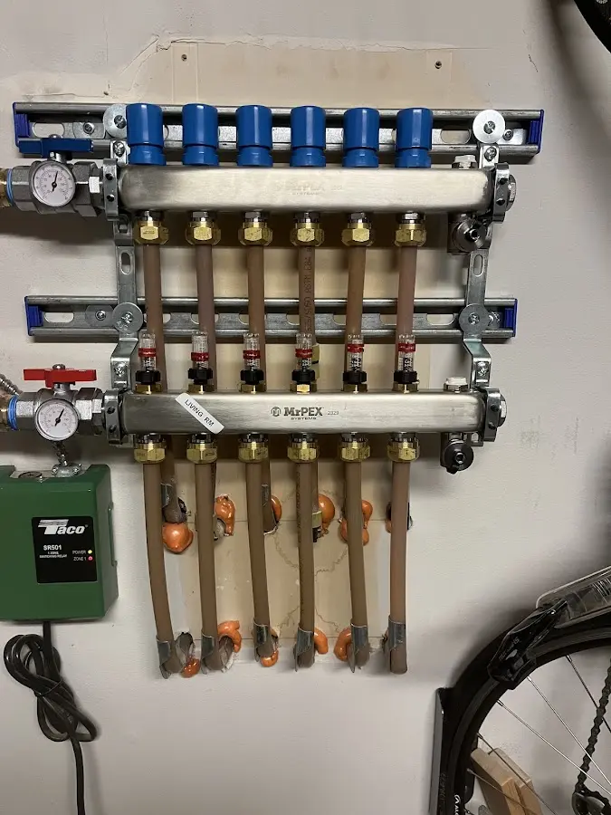 Plumber performing Gas Leak Detection at a residential property in East Camden